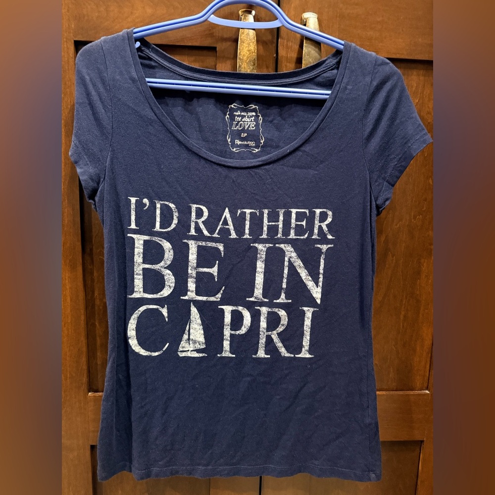 Navy Blue Graphic Tee